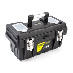 Caja de herramientas de 17" plástica con cierre metálico