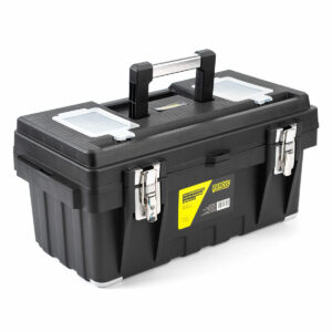 Caja de herramienta de 19" plástica con cierre metálico