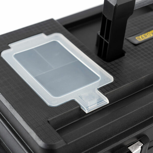 Caja de herramienta de 19" plástica con cierre metálico - Imagen 2