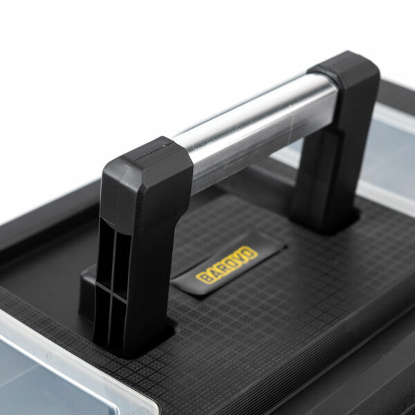 Caja de herramienta de 19" plástica con cierre metálico - Imagen 3