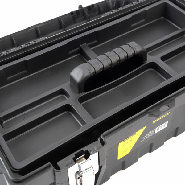Caja de herramienta de 19" plástica con cierre metálico - Imagen 4