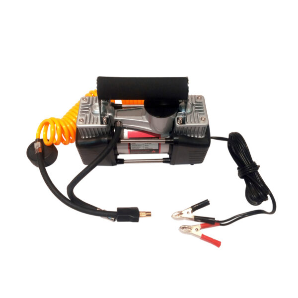 MINICOMPRESOR 12V DOBLE PISTON KUSHIRO - Imagen 2