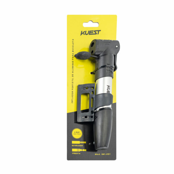Inflador portátil de aluminio para bicicleta - Imagen 2