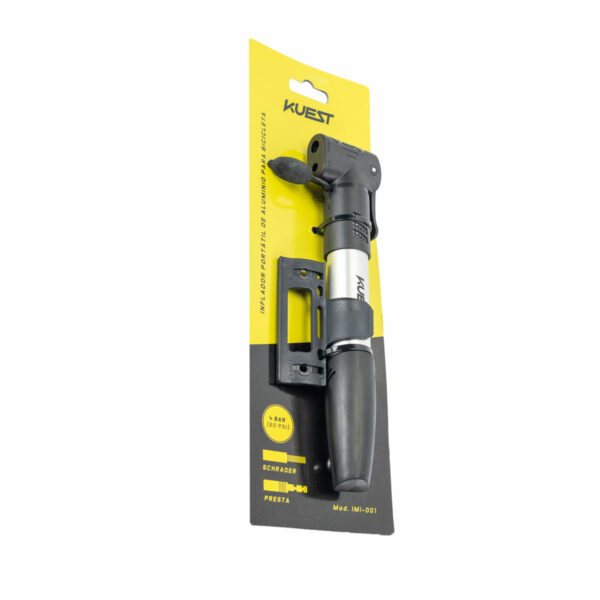 Inflador portátil de aluminio para bicicleta - Imagen 3